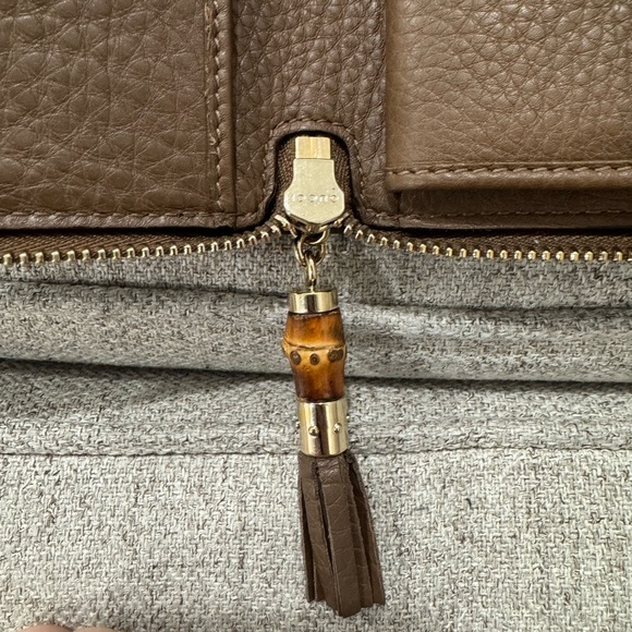 GUCCI Floral Print Wallet with Bamboo - Picture 5 of 6